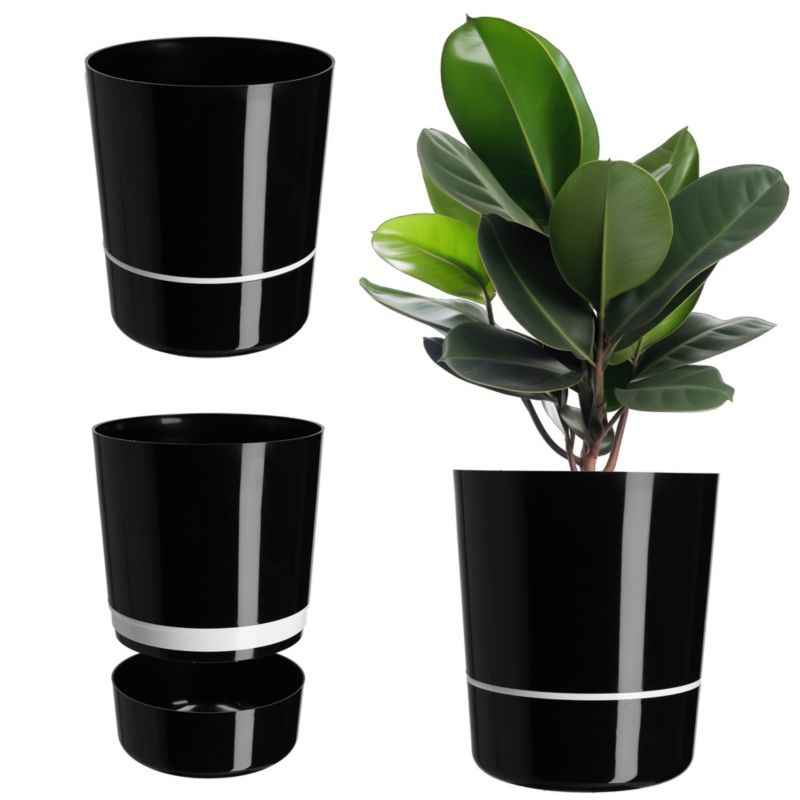 Doniczka KADAX Osłonka Na Kwiaty 29 cm Dwuczęśćiowa Na Rośliny Kwietnik Plastik 1 szt.