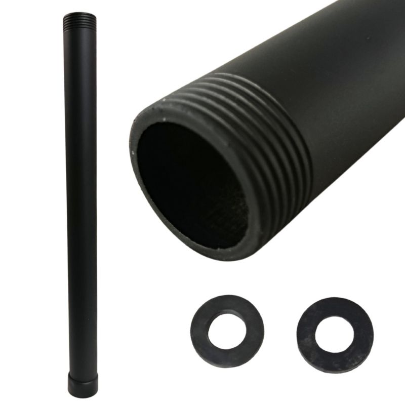 Przedłużka ramienia prysznicowego Estiva 30 cm okrągła czarna G3/4 1 szt.