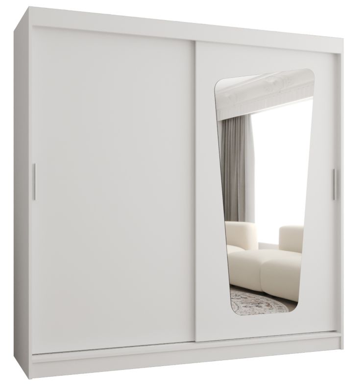 Szafa przesuwna Garderoba Abiks MOKA 200 biały mat 1 szt.