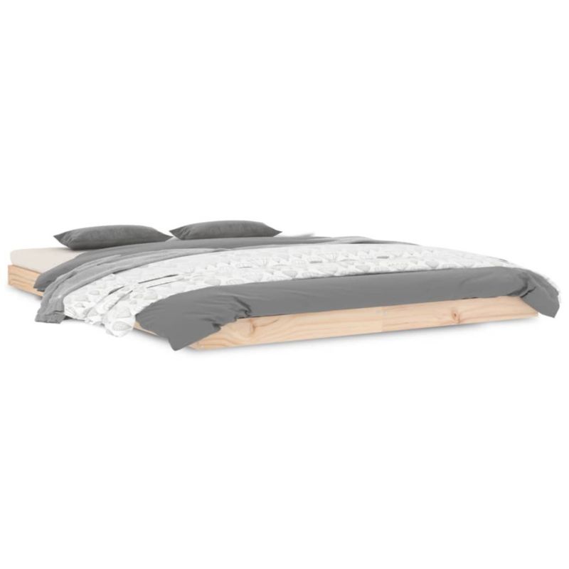 Łóżko drewniane WaszeMeble 140x190 cm brązowe WM-823464 1 szt.