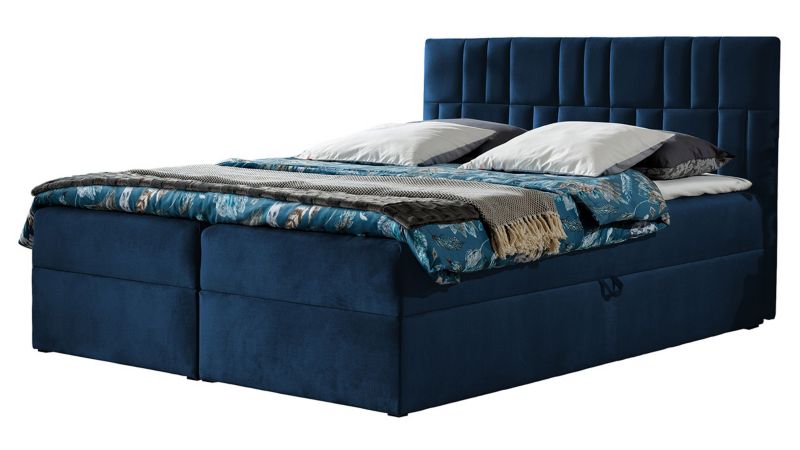 Łóżko kontynentalne MIRJAN 24 Top 3 160x200 ciemny szafir 1 szt.