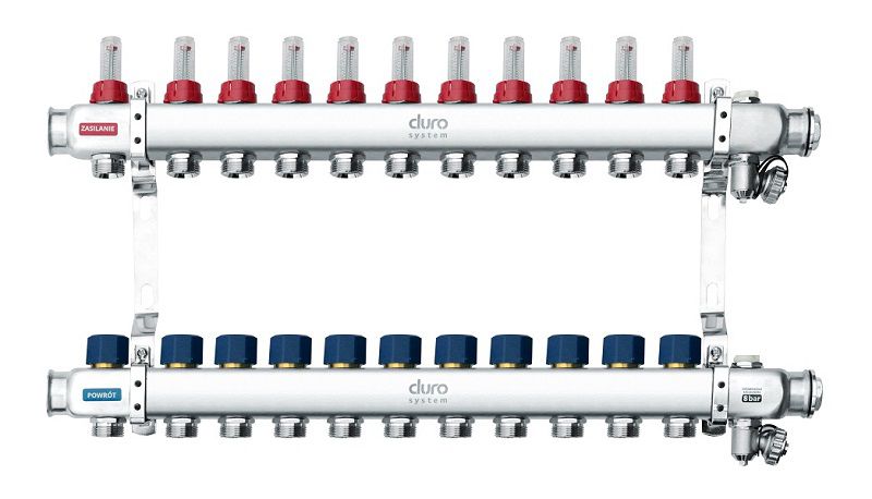 Rozdzielacz Duro 11 sekcji do podłogówki 1szt