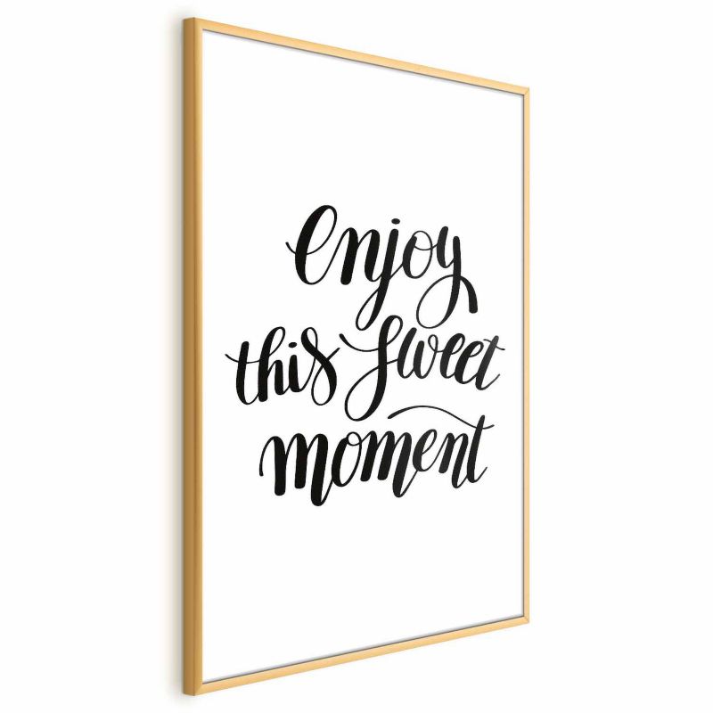 Plakat Artgeist Enjoy 21x30 cm z ramą złotą 1 szt