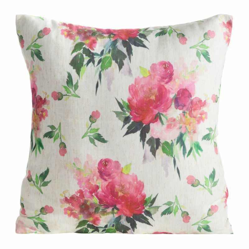 Poszewka Wiosna66 Eurofirany Dekoracyjna na poduszkę 45x45 cm Kwiaty 1 szt.