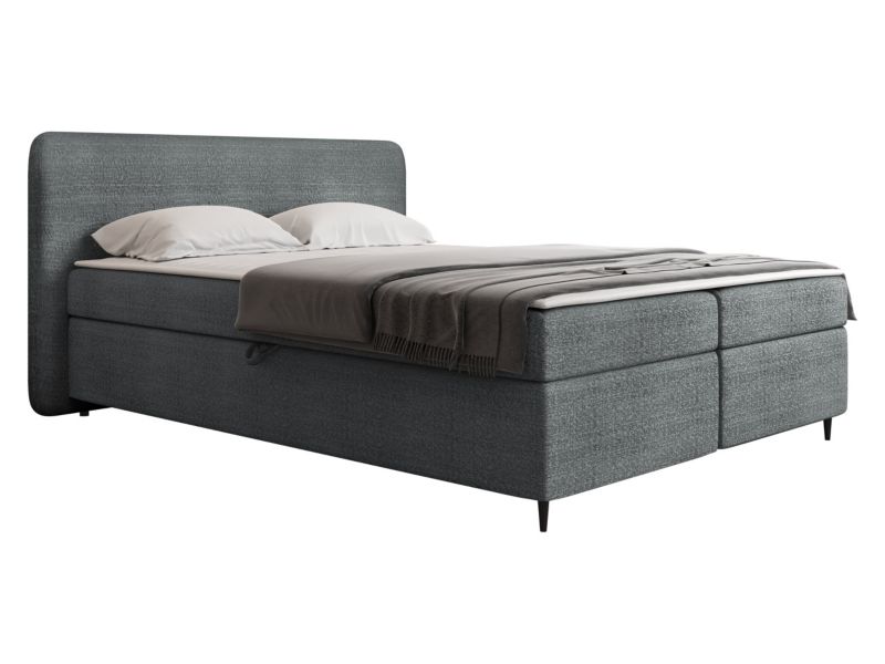 Łóżko kontynentalne MIRJAN 24 Boho II 180x200 grafitowy 1 szt.