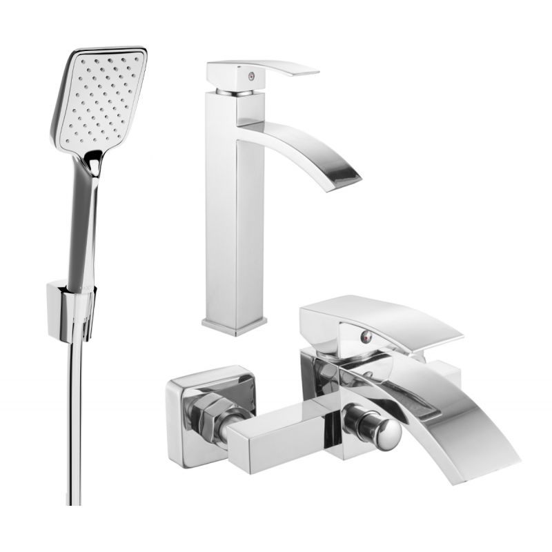 Zestaw wannowy Mexen Libra chrom 1 szt.