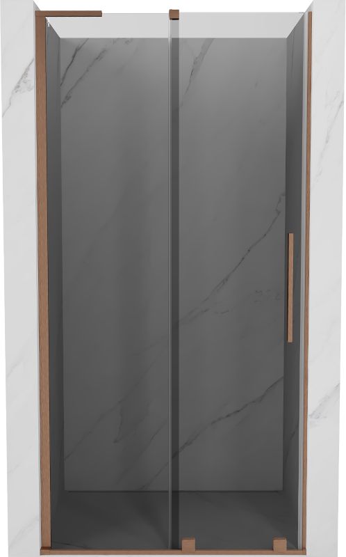 Drzwi prysznicowe Mexen Velar L grafit miedź szczotkowana 100x200 cm 1 szt.