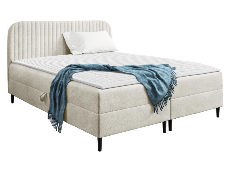 Łóżko kontynentalne MIRJAN 24 Box Best 1 140x200 kremowy 1 szt.