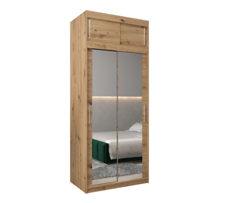 Szafa przesuwna Garderoba Abiks Tokyo 3 100 artisan + artisan z nadstawką 1 szt.