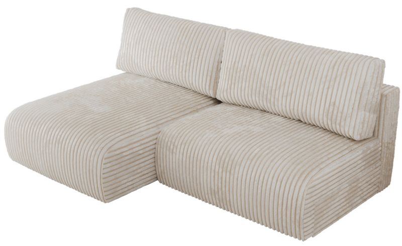 Narożnik MKS Meble VIVO L strona lewa kremowy sztruks 1szt.