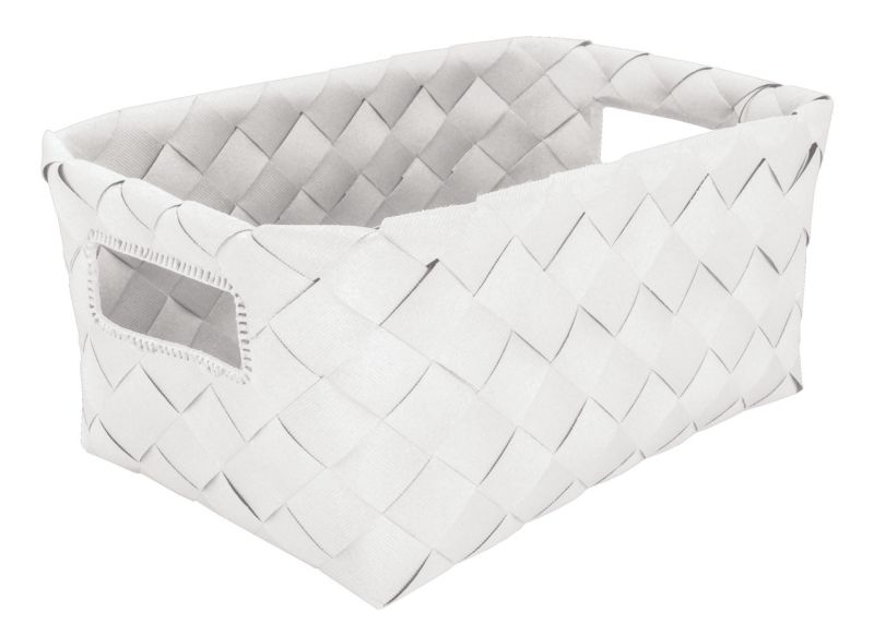 Koszyk łazienkowy Kleine Wolke Aspera biały, wodoodporny, 18,5x12x28 cm, polipropylen, 1 szt.