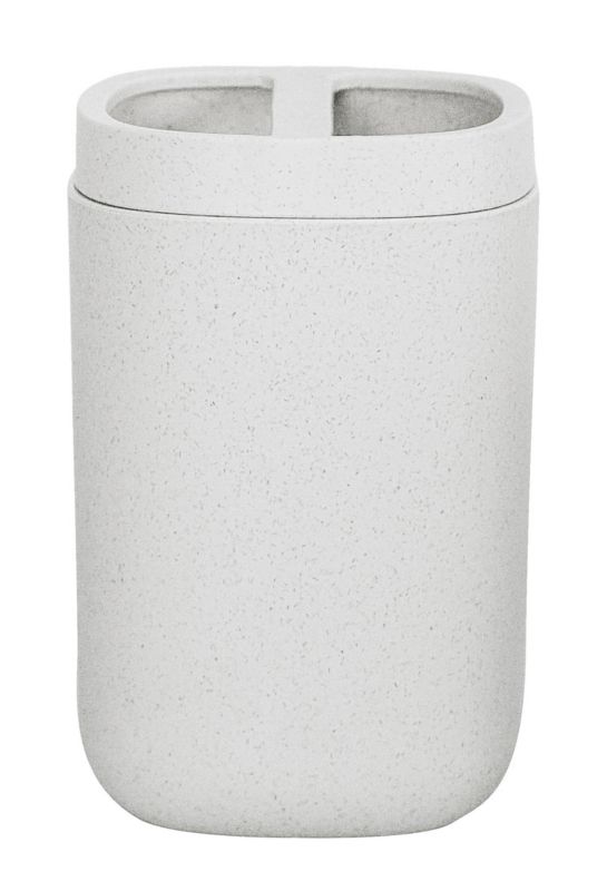 Kubek na szczoteczki Kleine Wolke Belgrano z separatorem Foggy Grey 1 szt.