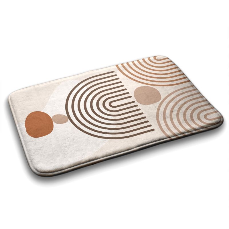 Dywanik łazienkowy Tulup 90x60cm Geometryczny wzór Poliester Wodoodporny 1 szt.