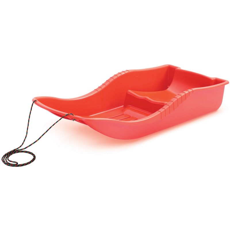 Sanki EDANTI Plastikowe Ślizg Zjazdowy Dla Dzieci Ze Sznurkiem Czerwone 1 szt.