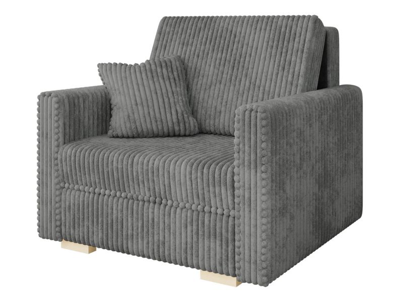 Kanapa MIRJAN 24 rozkładana Viva Piano I sztruks stalowy szary 1 szt.