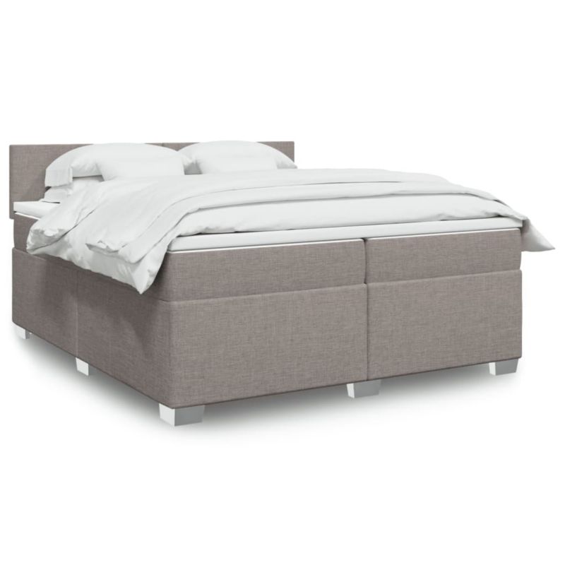 Łóżko z materacem WaszeMeble 200x200 cm taupe WM-3288292 1 szt.