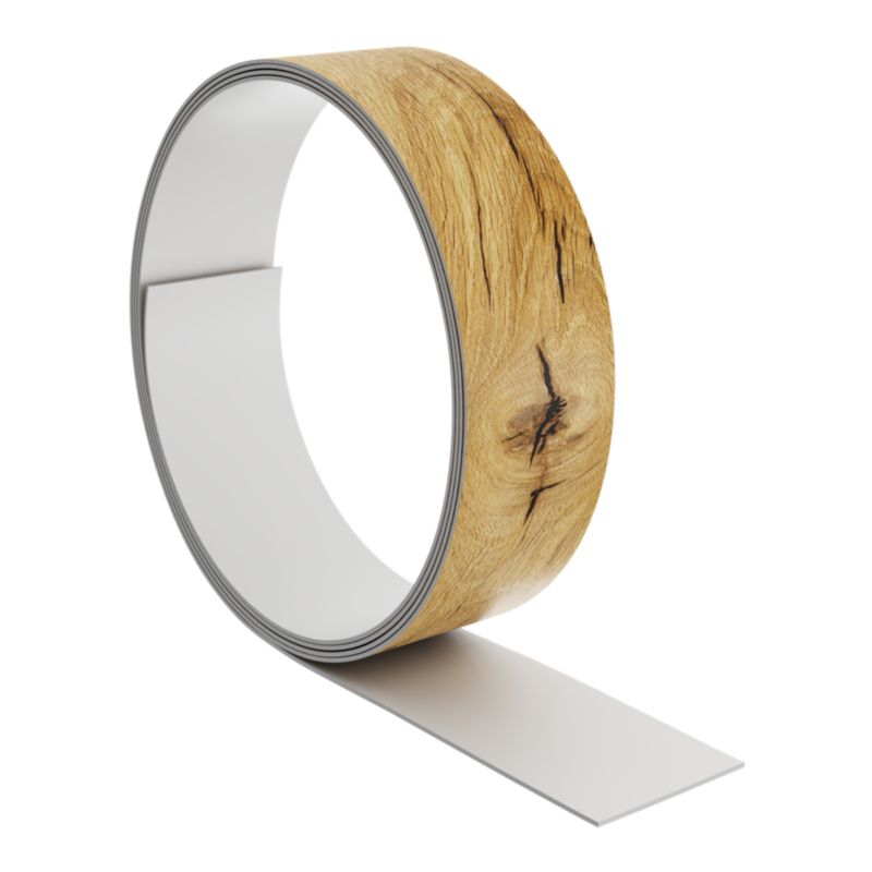 Obrzeże blatowe Neutral wood wuth black strips 1 x 42 x 3000 mm