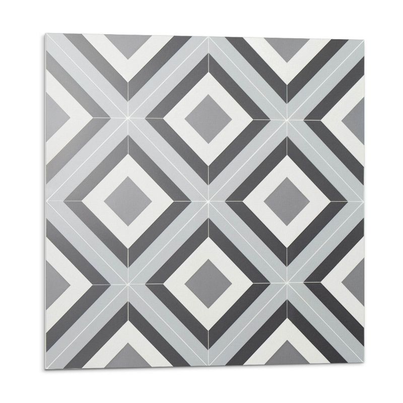 Kafelki samoprzylepne Wallfluent 30x30 cm Wzór rombów w stylu geometrycznym 9 szt.