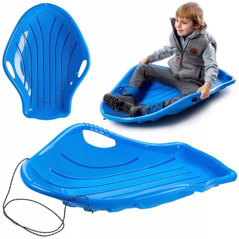 Sanki Plastikowe KADAX Dla Dzieci Ślizg Ślizgacz Zjazdowy mocny muszla 1szt.