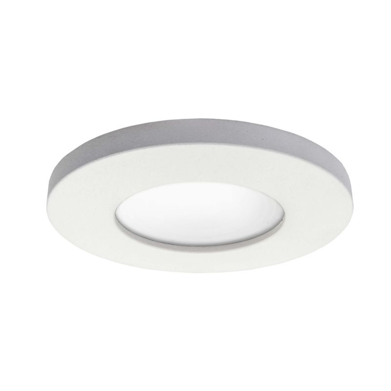 Oprawa sufitowa wpuszczana Light Prestige Lagos łazienkowa biała 1 x GU10 x 50W IP65 wym: 2,2 x 7,6 x 7,6 cm okrągła - 1 szt.