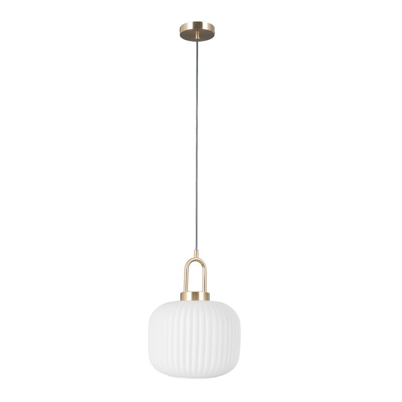 Lampa wisząca Italux Fosse 1 x E27 złota