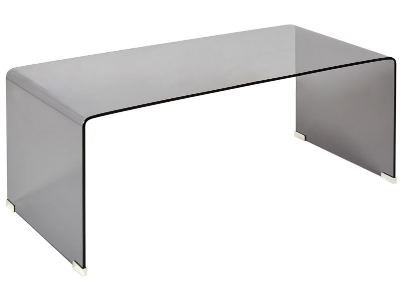 Stolik kawowy Kendall Szkło hartowane Czarny 1 szt.