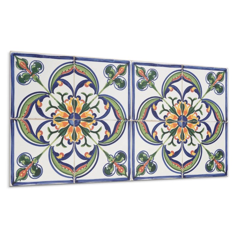 Panel samoprzylepny Wallfluent 100x50 cm Florystyczny wzór na kafelku 1 szt.