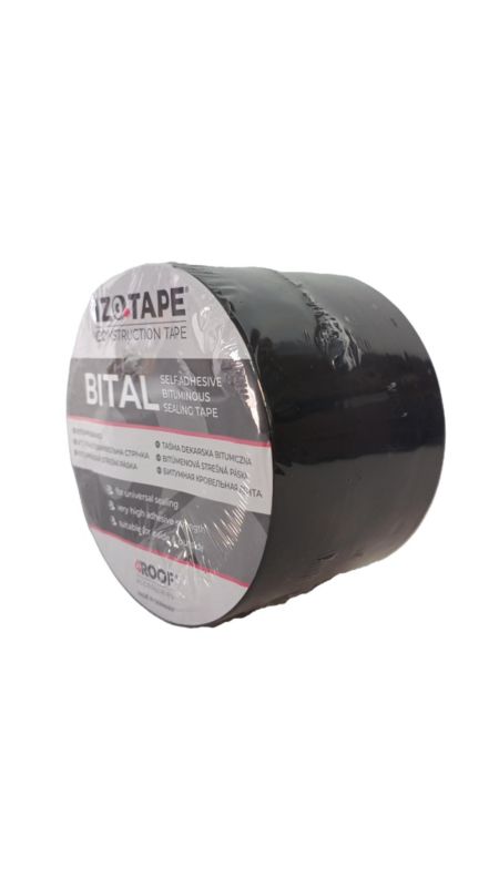 Taśma dekarska bitumiczna 4ROOF IZOTAPE BITAL 100mm x 10mb kolor grafitowy (7016) bardzo elastyczna uszczelniająca 1szt.