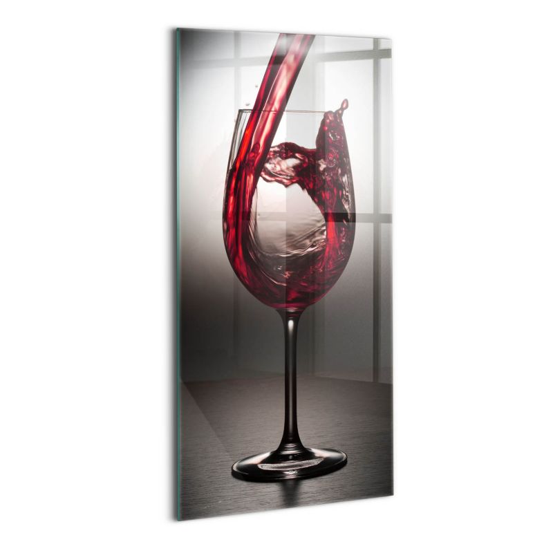 Obraz Szklany Wallfluent 50x100 cm Lampka wina 1 szt.