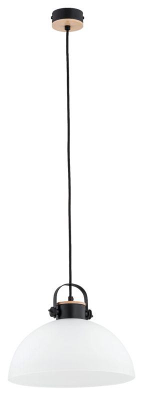 Lampa sufitowa wisząca Alfa Bolo czarno-biała wym: 90 x 30 x 30 cm 1xE27 x 60W 1 szt.