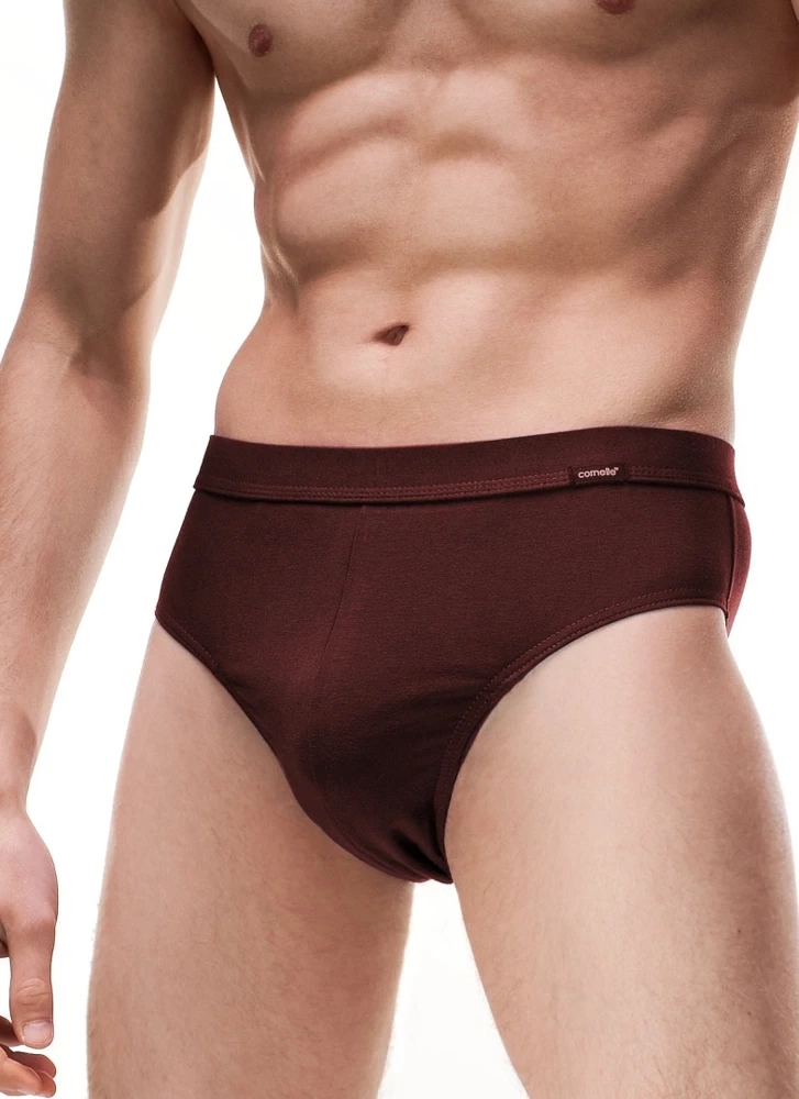 Gładkie Klasyczne Slipy Męskie Authentic | Cornette | AU 221/43 | Czerwone