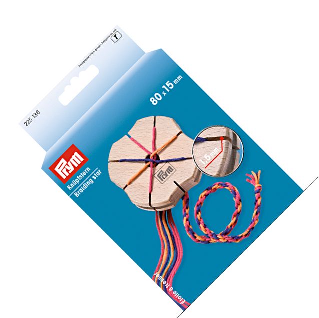 gwiazda dziewiarska 80x15 PRYM 225136 do plecenia sznurków .