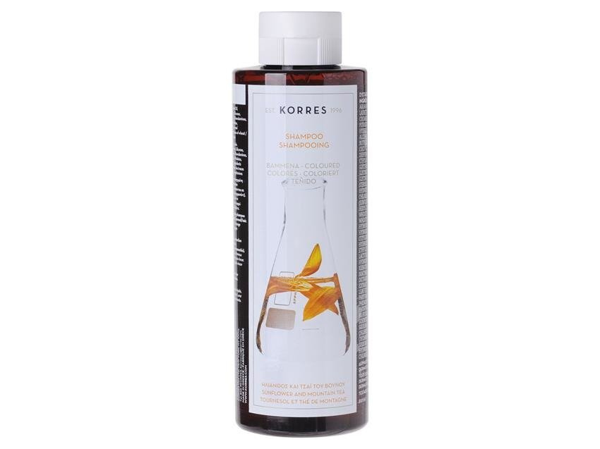 Szampon z wyciągiem ze słonecznika i herbaty górskiej do włosów farbowanych