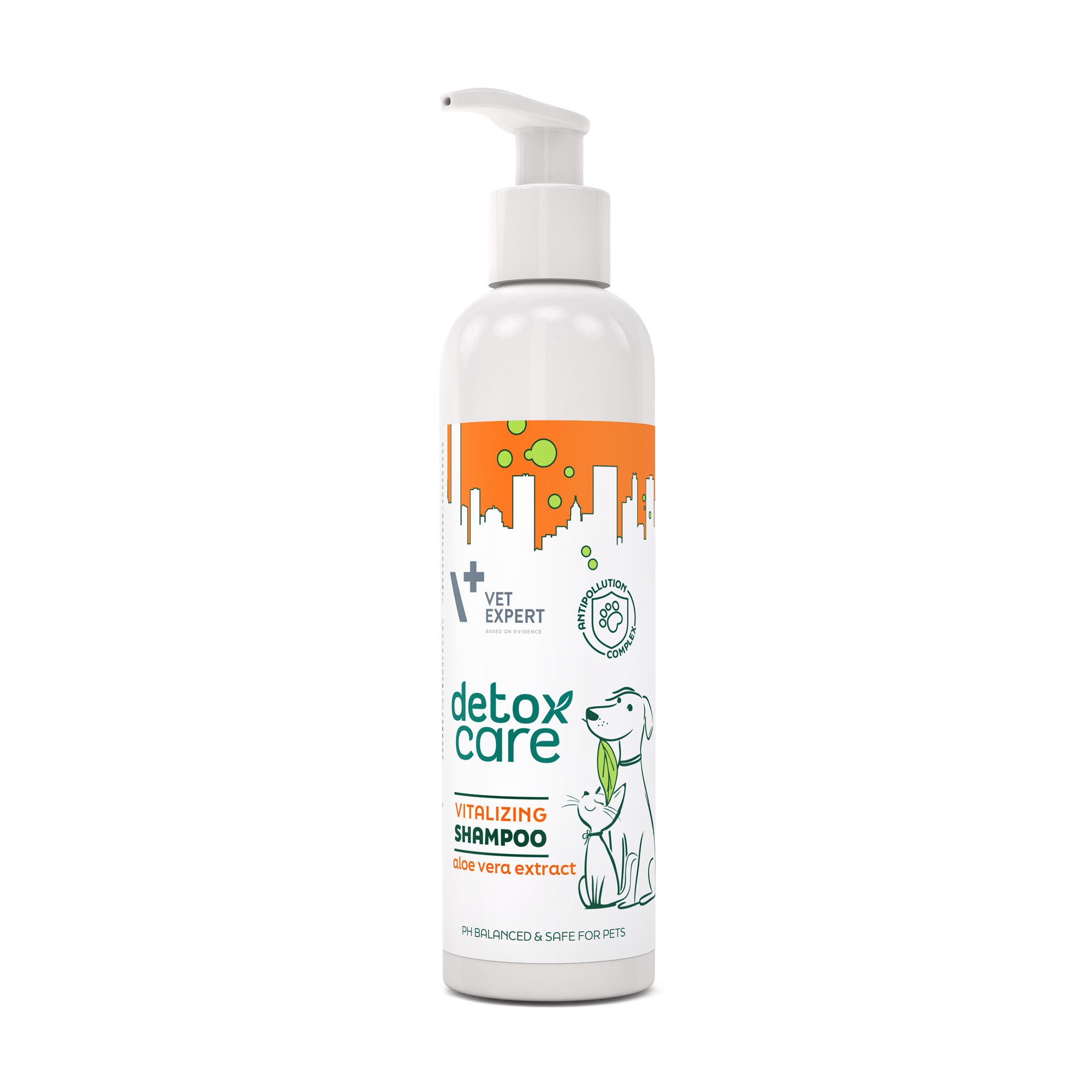 VET EXPERT Detox Care Vitalizing Shampoo - szampon dla psów i kotów, także z matową sierścią 250 ml