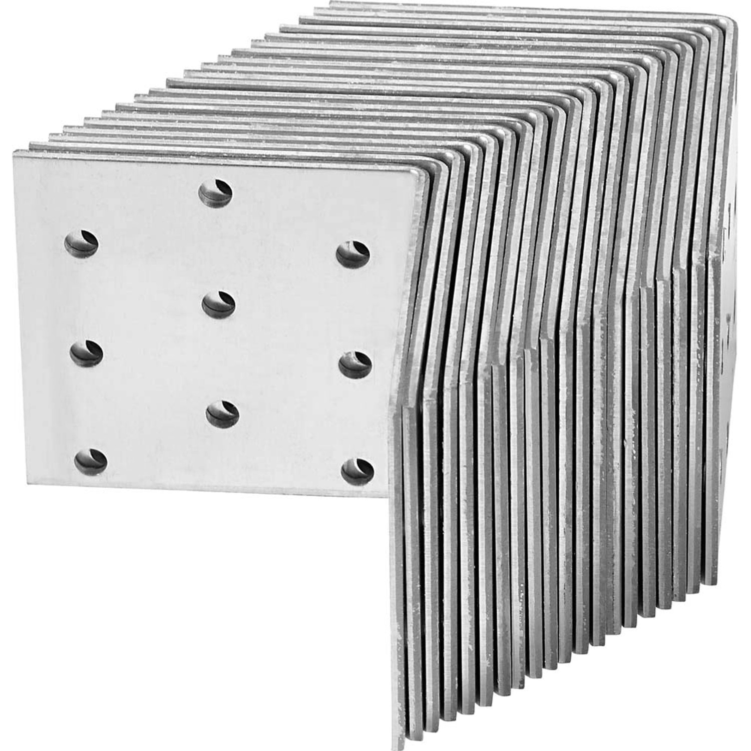 Łącznik narożny 60 mm x 60 mm x 50 mm ocynkowany 20 sztuk