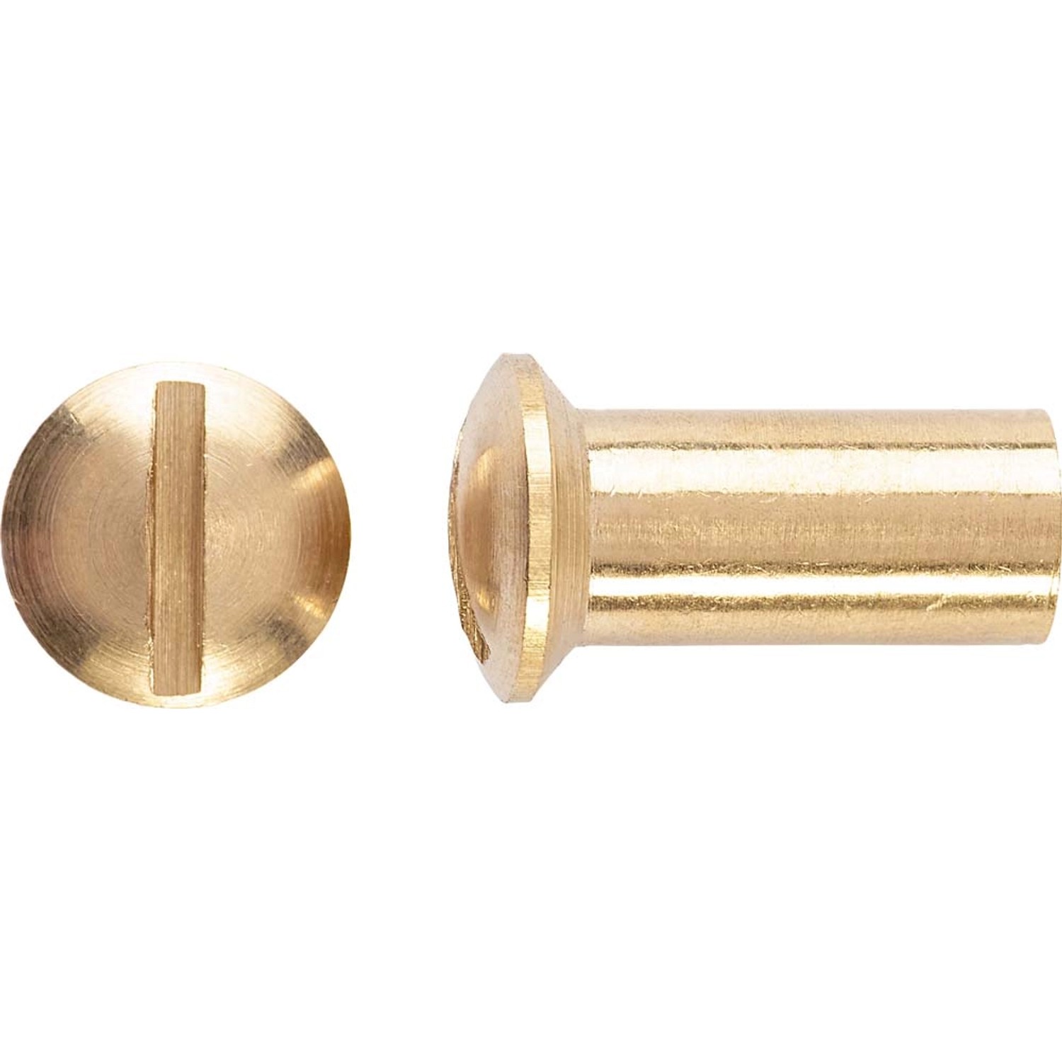 Nakrętka tulejowa mosiadz M5x15mm 8szt