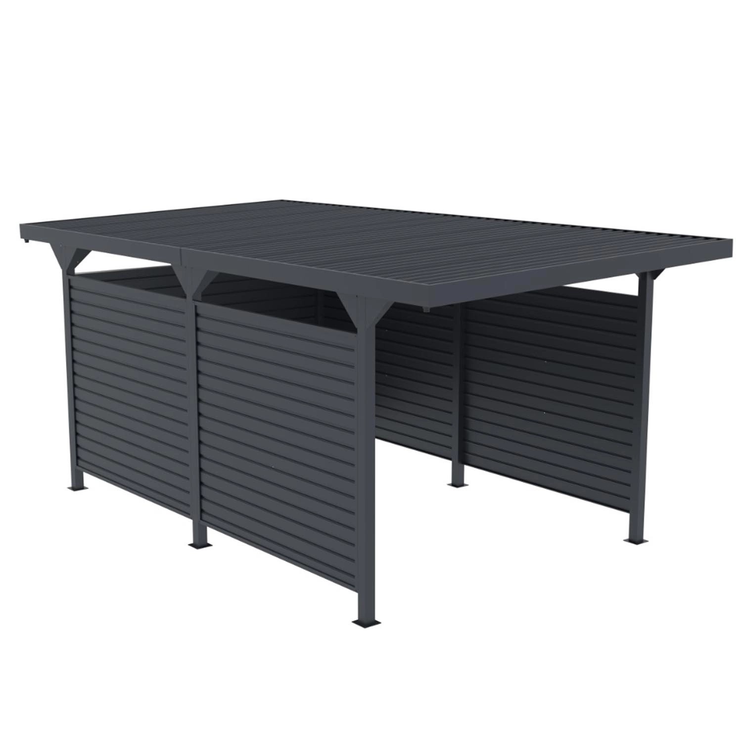 Ściany do wiaty garażowej - 540 x 285 cm, wys. 230 cm