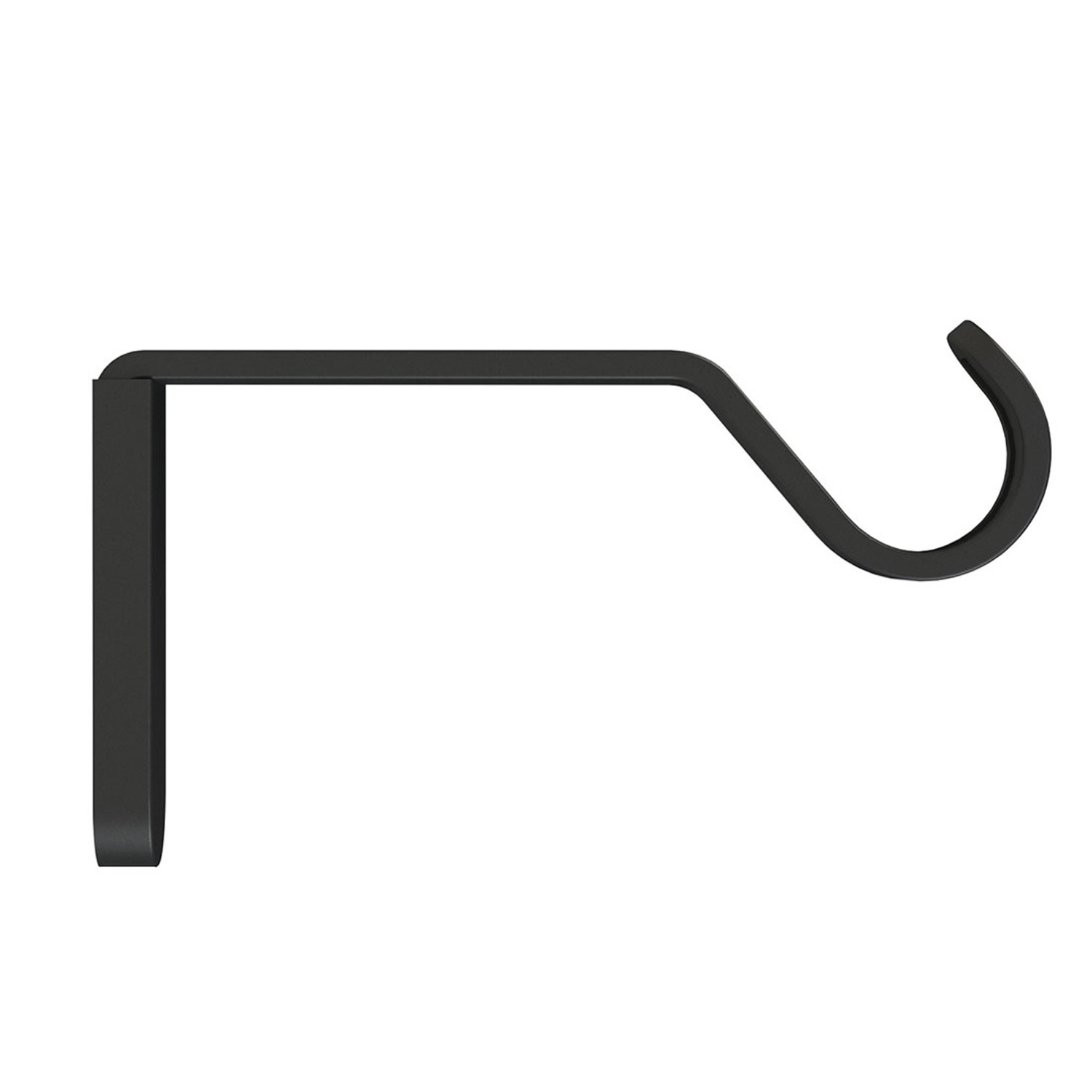 Wspornik karnisza pojedynczego blaszka fi19 mm czarny 1 szt.