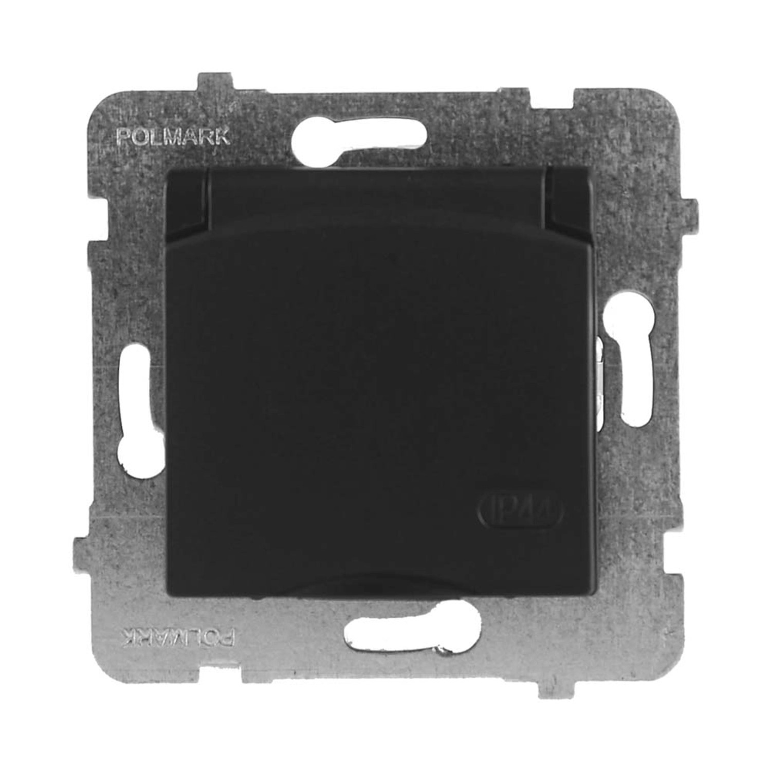 Gniazdo Rosa pojedyncze IP44 czerń