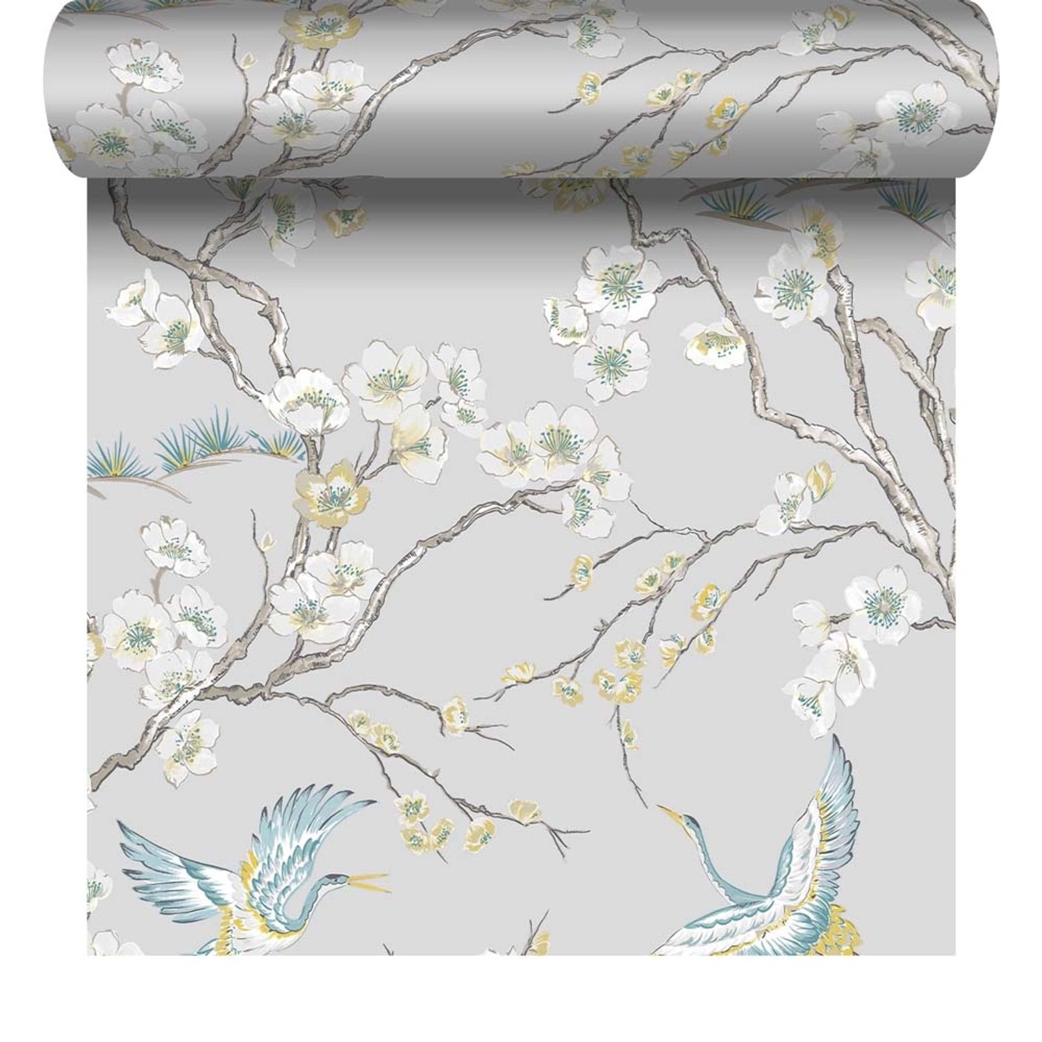 Tapeta winylowa na flizelinie JAPAN niebieska