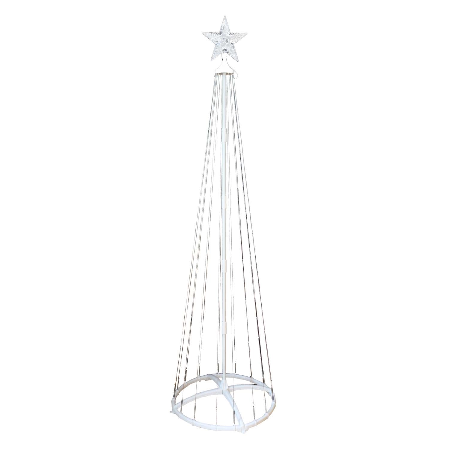 Dekoracja wewn/zewn Choinka 269LED 4W 2700K+RGB 360lm pilot IP44 180cm