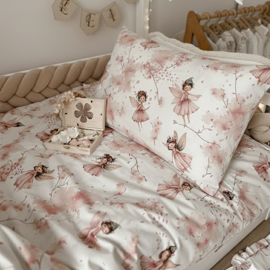 Komplet pościeli Wróżki al - 120x90 + poduszka 40x60 - Tak