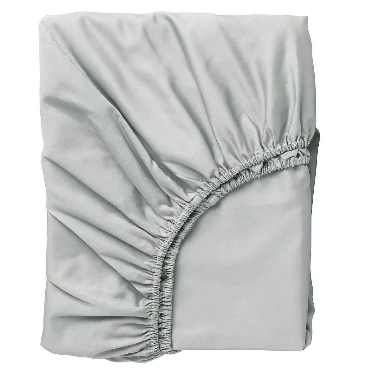 Prześcieradło z gumką gładkie szare - 160x80