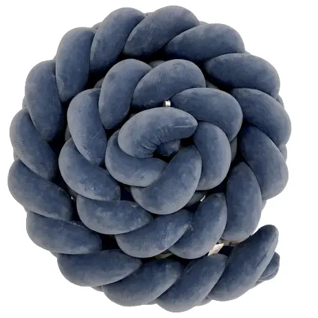 Ochraniacz warkocz welur denim LU - 420 cm