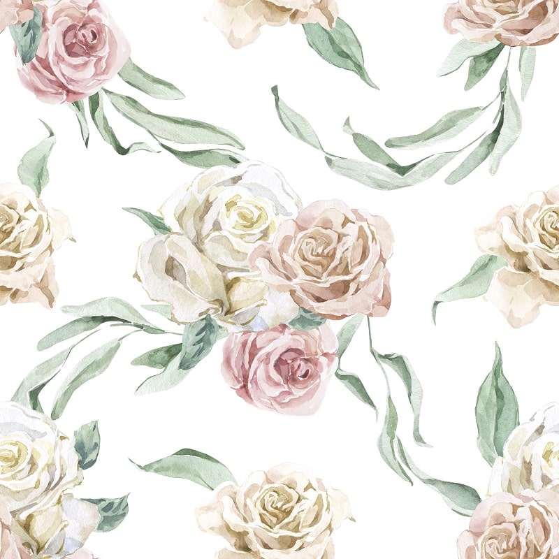 Tapeta Kremowe Peonie BW