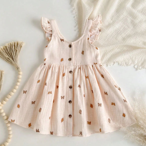 Sukienka letnia muślinowa w Motylki NS