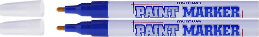 2x Marker olejowy MunHwa, okrągła, 4mm, niebieski
