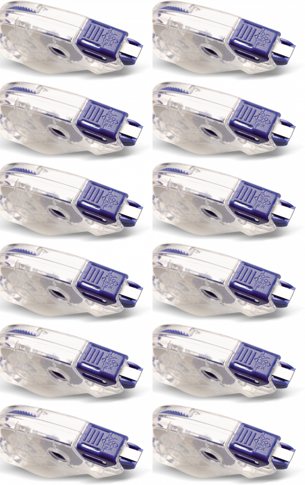 12x Korektor w taśmie Pentel ZTT15, 5mmx12m