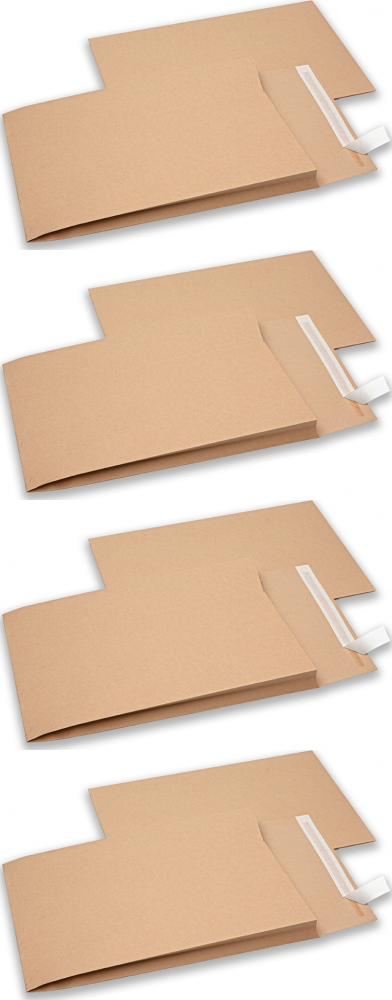 4x Koperta rozszerzana WZ Eurocopert RB, C4, 125 sztuk, brązowy