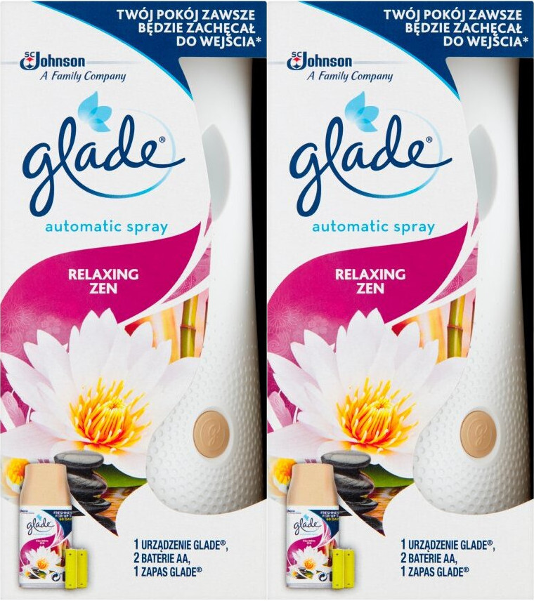 2x Odświeżacz automatyczny Glade by Brise Automatic Spray, Relaxing Zen, 269ml, urządzenie+wkład